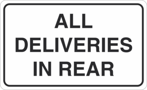 All Deliveries In Rear Logo Vector