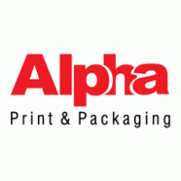 Alpha Print & Packaging Logo PNG Vector