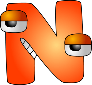 Alphabet Lore Letter N Logo PNG Vector