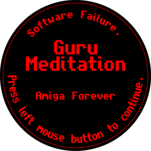 Amiga Software Failure Logo PNG Vector