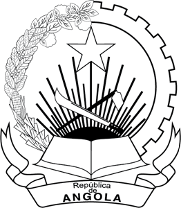 Angola Coat of Arms BW Logo Vector