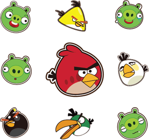 Angry Birds Logo PNG Vector