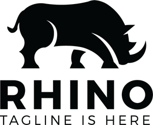 Angry rhino Logo PNG Vector