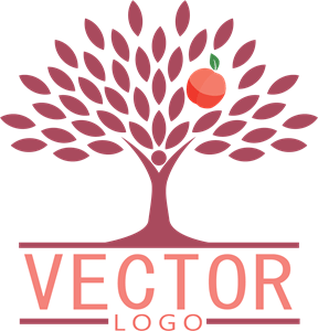 Apple tree Logo Vector
