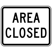 AREA CLOSED SIGN Logo PNG Vector