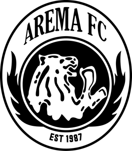 Arema Footbal Club Black White Logo PNG Vector