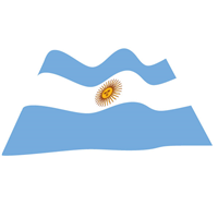 ARGENTINE WAVY FLAG Logo PNG Vector