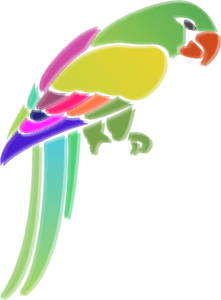 Art Parrot Logo PNG Vector