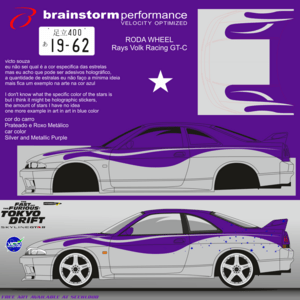ARTE DECAL Nissan Skyline GTR R33 fast and furious Logo PNG Vector