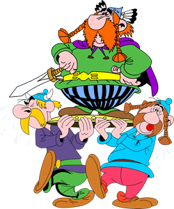Asterix Abraracourcix Logo PNG Vector