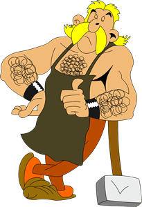 Asterix Hoefnix Logo PNG Vector