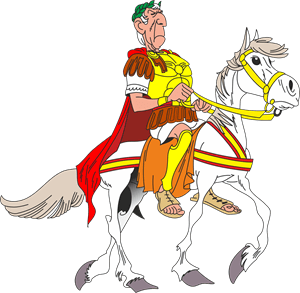 Asterix Julius Caesar Logo Vector