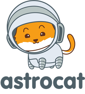 Astronaut cat mascot Logo PNG Vector