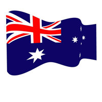 AUSTRALIAN WAVY FLAG Logo PNG Vector
