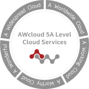 AWcloud 5A Level Cloud Services Logo Vector