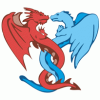 Axe Fusion Dragons Logo PNG Vector