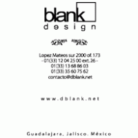 BLANK DESIGN Logo PNG Vector