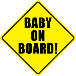 Baby on Board Logo PNG Vector