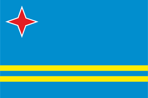Bandera de Aruba Logo Vector