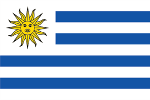 Bandera de Uruguay Logo Vector