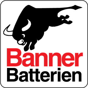 Banner Batterien Logo PNG Vector