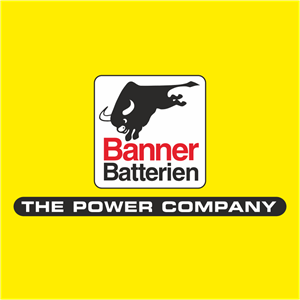 Banner Batterien Logo Vector