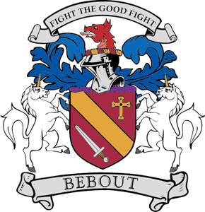 Bebout Family Crest Logo Vector