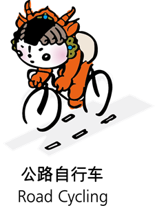 Beijing 2008 Mascot - Road Cycling Logo PNG Vector