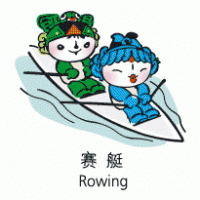 Beijing 2008 Mascot - Rowing Logo Vector
