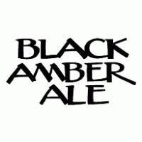 Black Amber Ale Logo Vector