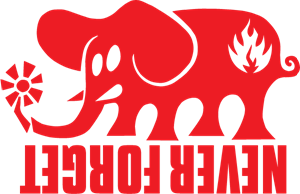Black Label Elephant Logo Vector