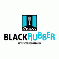 Black Rubber Logo Vector