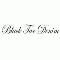 Black Tar Denim Logo PNG Vector