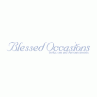 Blessed Occasions Logo Vector