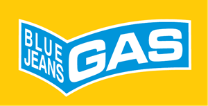 Blue Jeans Gas Logo Vector