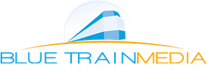 Blue Train Media Logo PNG Vector
