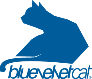 Bluevelvet Cat Logo PNG Vector