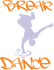 Break Dance Logo Vector