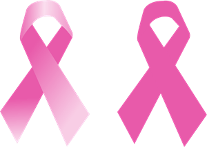 Breast Cancer Ribbon Logo Vector