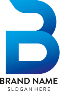 B Alphabet 3D Logo PNG Vector