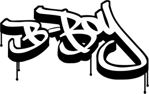 B-Boy Logo PNG Vector