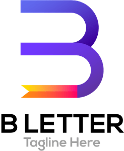 B Letter Company Logo PNG Vector