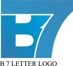 B7 Letter Design Logo PNG Vector