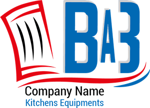 BAB Letters Kitchen Equipment Logo Vector
