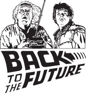 Back to the Future - Marty & Doc Brown Logo PNG Vector