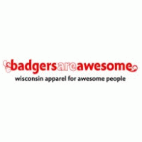 Badgers Are Awesome Logo Vector