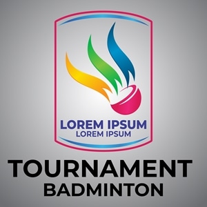 badminton tournament Logo Vector