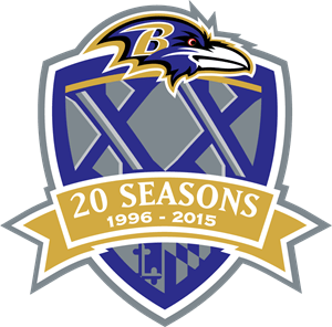 Baltimore Ravens 20 Seasons Logo PNG Vector