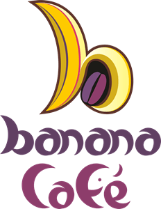 Banana Cafe Logo PNG Vector
