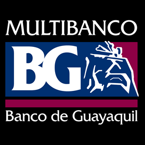 Banco de Guayaquil antiguo fondo negro Logo Vector